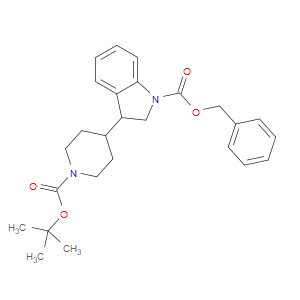 BENZYL 3-(1-(TERT-BUTOXYCARBONYL)PIPERIDIN-4-YL)INDOLINE-1-CARBOXYLATE