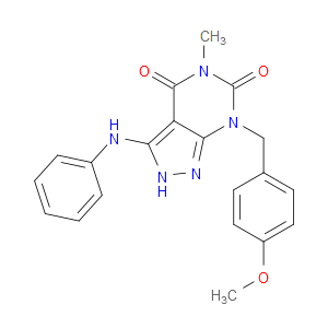 7-(4-METHOXYBENZYL)-5-METHYL-3-(PHENYLAMINO)-2H-PYRAZOLO[3,4-D]PYRIMIDINE-4,6(5H,7H)-DIONE
