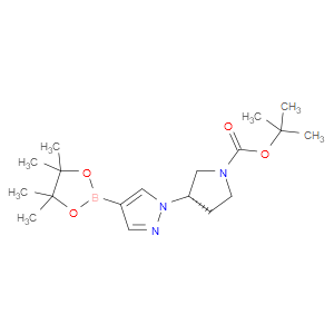 TERT-BUTYL (3S)-3-[4-(TETRAMETHYL-1,3,2-DIOXABOROLAN-2-YL)-1H-PYRAZOL-1-YL]PYRROLIDINE-1-CARBOXYLATE