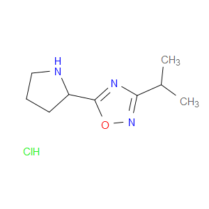 3-ISOPROPYL-5-PYRROLIDIN-2-YL-1,2,4-OXADIAZOLE HYDROCHLORIDE - Click Image to Close