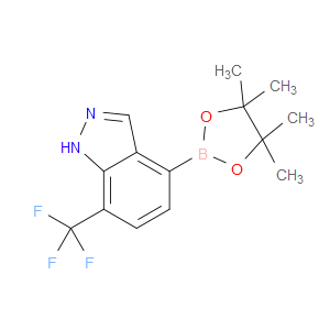 4-(4,4,5,5-TETRAMETHYL-1,3,2-DIOXABOROLAN-2-YL)-7-(TRIFLUOROMETHYL)-1H-INDAZOLE