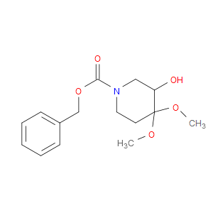 BENZYL 3-HYDROXY-4,4-DIMETHOXYPIPERIDINE-1-CARBOXYLATE