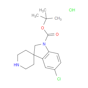 TERT-BUTYL 5-CHLOROSPIRO[INDOLINE-3,4'-PIPERIDINE]-1-CARBOXYLATE HYDROCHLORIDE