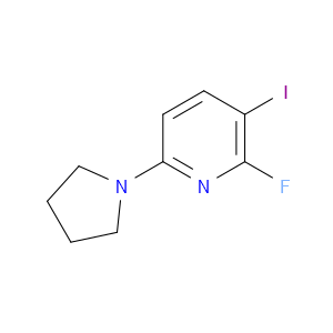 2-FLUORO-3-IODO-6-(PYRROLIDIN-1-YL)PYRIDINE