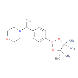 4-(1-(4-(4,4,5,5-TETRAMETHYL-1,3,2-DIOXABOROLAN-2-YL)PHENYL)ETHYL)MORPHOLINE