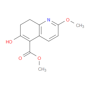 METHYL 6-HYDROXY-2-METHOXY-7,8-DIHYDROQUINOLINE-5-CARBOXYLATE - Click Image to Close