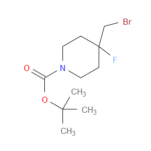 TERT-BUTYL 4-(BROMOMETHYL)-4-FLUOROPIPERIDINE-1-CARBOXYLATE - Click Image to Close