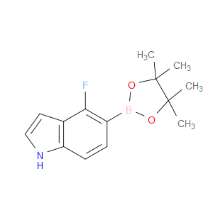 4-FLUORO-5-(4,4,5,5-TETRAMETHYL-1,3,2-DIOXABOROLAN-2-YL)-1H-INDOLE - Click Image to Close
