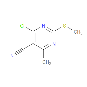 4-CHLORO-6-METHYL-2-(METHYLTHIO)PYRIMIDINE-5-CARBONITRILE