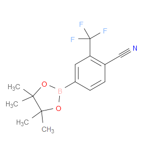 4-(4,4,5,5-TETRAMETHYL-1,3,2-DIOXABOROLAN-2-YL)-2-(TRIFLUOROMETHYL)BENZONITRILE