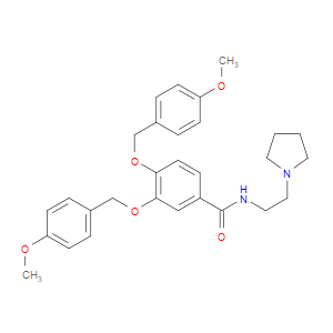 3,4-BIS((4-METHOXYBENZYL)OXY)-N-(2-(PYRROLIDIN-1-YL)ETHYL)BENZAMIDE - Click Image to Close