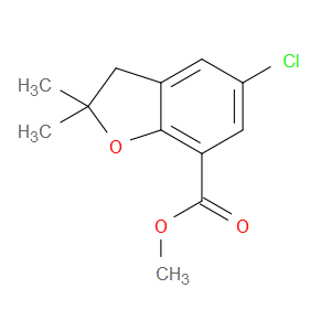 METHYL 5-CHLORO-2,2-DIMETHYL-2,3-DIHYDROBENZOFURAN-7-CARBOXYLATE - Click Image to Close