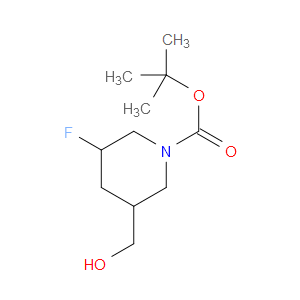 TERT-BUTYL 3-FLUORO-5-(HYDROXYMETHYL)PIPERIDINE-1-CARBOXYLATE - Click Image to Close