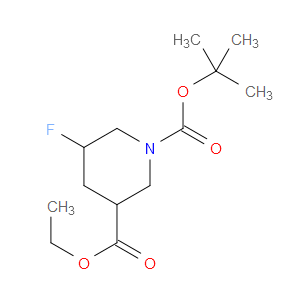 1-TERT-BUTYL 3-ETHYL 5-FLUOROPIPERIDINE-1,3-DICARBOXYLATE - Click Image to Close