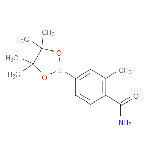 2-METHYL-4-(4,4,5,5-TETRAMETHYL-1,3,2-DIOXABOROLAN-2-YL)BENZAMIDE
