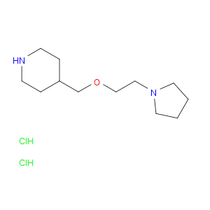 4-((2-(PYRROLIDIN-1-YL)ETHOXY)METHYL)PIPERIDINE DIHYDROCHLORIDE - Click Image to Close