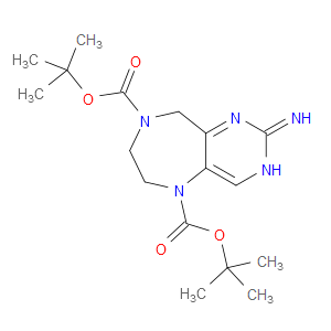 2-AMINO-6,7-DIHYDRO-9H-PYRIMIDO[5,4-E][1,4]DIAZEPINE-5,8-DICARBOXYLIC ACID DI-TERT-BUTYL ESTER - Click Image to Close