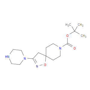 3-PIPERAZIN-1-YL-1-OXA-2,8-DIAZA-SPIRO[4.5]DEC-2-ENE-8-CARBOXYLIC ACID TERT-BUTYL ESTER