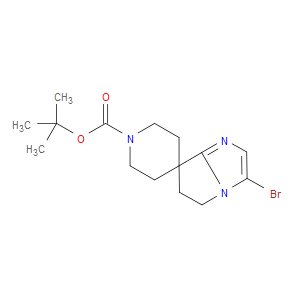 TERT-BUTYL 3'-BROMO-5',6'-DIHYDROSPIRO[PIPERIDINE-4,7'-PYRROLO[1,2-A]IMIDAZOLE]-1-CARBOXYLATE - Click Image to Close