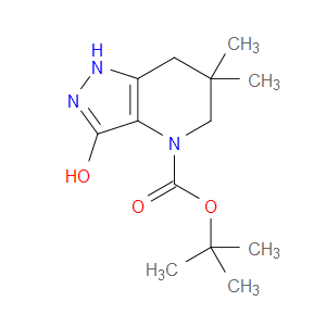 TERT-BUTYL 3-HYDROXY-6,6-DIMETHYL-6,7-DIHYDRO-1H-PYRAZOLO[4,3-B]PYRIDINE-4(5H)-CARBOXYLATE
