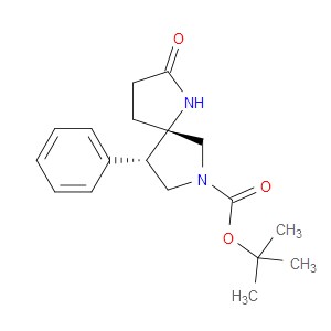 RCEMIC-(5S,9S)-TERT-BUTYL 2-OXO-9-PHENYL-1,7-DIAZASPIRO[4.4]NONANE-7-CARBOXYLATE