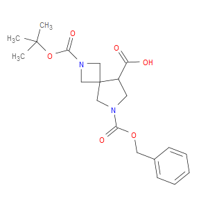 6-((BENZYLOXY)CARBONYL)-2-(TERT-BUTOXYCARBONYL)-2,6-DIAZASPIRO[3.4]OCTANE-8-CARBOXYLIC ACID - Click Image to Close