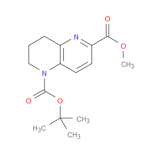 1-TERT-BUTYL6-METHYL 3,4-DIHYDRO-1,5-NAPHTHYRIDINE-1,6(2H)-DICARBOXYLATE - Click Image to Close