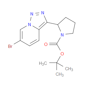 TERT-BUTYL 2-(6-BROMO-[1,2,3]TRIAZOLO[1,5-A]PYRIDIN-3-YL)PYRROLIDINE-1-CARBOXYLATE