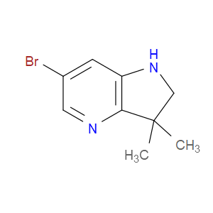 6-BROMO-3,3-DIMETHYL-2,3-DIHYDRO-1H-PYRROLO[3,2-B]PYRIDINE