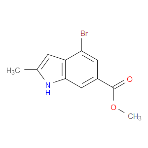 METHYL 4-BROMO-2-METHYL-1H-INDOLE-6-CARBOXYLATE - Click Image to Close
