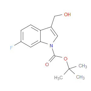 TERT-BUTYL 6-FLUORO-3-(HYDROXYMETHYL)-1H-INDOLE-1-CARBOXYLATE - Click Image to Close