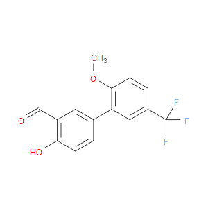 4-HYDROXY-2'-METHOXY-5'-(TRIFLUOROMETHYL)-[1,1'-BIPHENYL]-3-CARBALDEHYDE