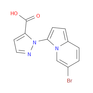 1-(6-BROMOINDOLIZIN-3-YL)-1H-PYRAZOLE-5-CARBOXYLIC ACID