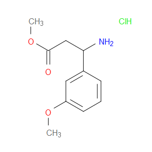 METHYL 3-AMINO-3-(3-METHOXYPHENYL)PROPANOATE HYDROCHLORIDE