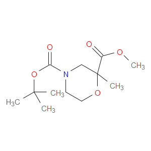 4-TERT-BUTYL 2-METHYL 2-METHYLMORPHOLINE-2,4-DICARBOXYLATE - Click Image to Close