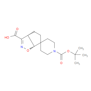 CIS-1-(TERT-BUTOXYCARBONYL)-3A,4,5,6A-TETRAHYDROSPIRO[CYCLOPENTA[D]ISOXAZOLE-6,4-PIPERIDINE]-3-CARBOXYLIC ACID - Click Image to Close