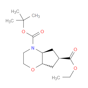 RACEMIC-(4AS,6R,7AS)-4-TERT-BUTYL 6-ETHYL HEXAHYDROCYCLOPENTA[B][1,4]OXAZINE-4,6(4AH)-DICARBOXYLATE - Click Image to Close