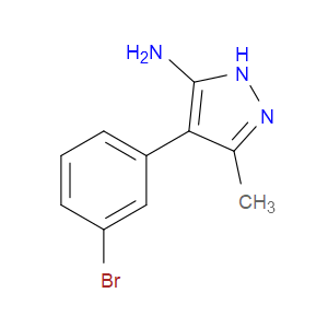 4-(3-BROMOPHENYL)-3-METHYL-1H-PYRAZOL-5-AMINE - Click Image to Close