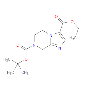 7-TERT-BUTYL 3-ETHYL 5,6-DIHYDROIMIDAZO[1,2-A]PYRAZINE-3,7(8H)-DICARBOXYLATE