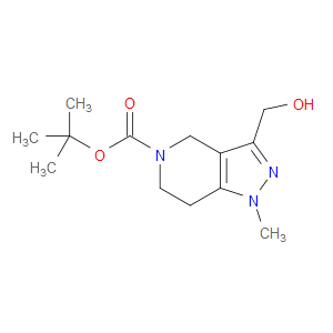TERT-BUTYL 3-(HYDROXYMETHYL)-1-METHYL-6,7-DIHYDRO-1H-PYRAZOLO[4,3-C]PYRIDINE-5(4H)-CARBOXYLATE