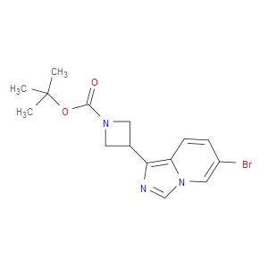 TERT-BUTYL 3-(6-BROMOIMIDAZO[1,5-A]PYRIDIN-1-YL)AZETIDINE-1-CARBOXYLATE