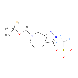TERT-BUTYL 3-(TRIFLUOROMETHYLSULFONYLOXY)-4,5,6,8-TETRAHYDROPYRAZOLO[3,4-C]AZEPINE-7(1H)-CARBOXYLATE