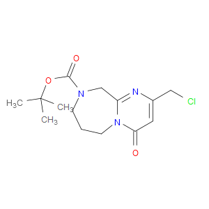 TERT-BUTYL 2-(CHLOROMETHYL)-4-OXO-6,7,8,10-TETRAHYDROPYRIMIDO[1,2-A][1,4]DIAZEPINE-9(4H)-CARBOXYLATE