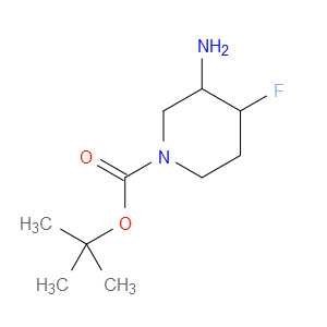 TERT-BUTYL 3-AMINO-4-FLUOROPIPERIDINE-1-CARBOXYLATE - Click Image to Close