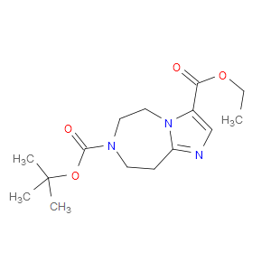 7-TERT-BUTYL 3-ETHYL 8,9-DIHYDRO-5H-IMIDAZO[1,2-D][1,4]DIAZEPINE-3,7(6H)-DICARBOXYLATE - Click Image to Close