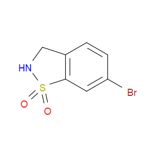 6-BROMO-2,3-DIHYDROBENZO[D]ISOTHIAZOLE 1,1-DIOXIDE