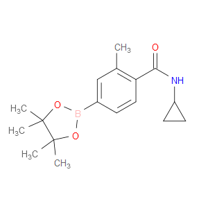 N-CYCLOPROPYL-2-METHYL-4-(4,4,5,5-TETRAMETHYL-1,3,2-DIOXABOROLAN-2-YL)BENZAMIDE
