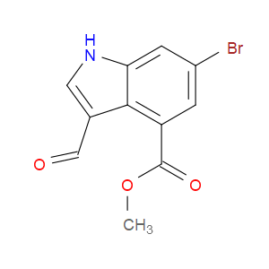 METHYL 6-BROMO-3-FORMYL-1H-INDOLE-4-CARBOXYLATE