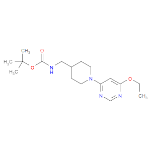 TERT-BUTYL ((1-(6-ETHOXYPYRIMIDIN-4-YL)PIPERIDIN-4-YL)METHYL)CARBAMATE - Click Image to Close