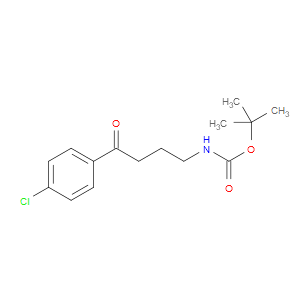 TERT-BUTYL 4-(4-CHLOROPHENYL)-4-OXOBUTYLCARBAMATE - Click Image to Close